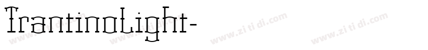 TrantinoLight字体转换
