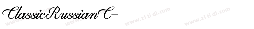 ClassicRussianC字体转换