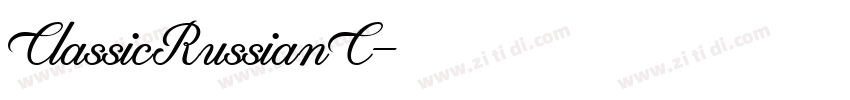 ClassicRussianC字体转换
