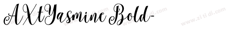 AXtYasmineBold字体转换