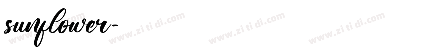 sunflower字体转换