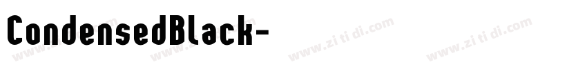 CondensedBlack字体转换