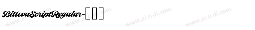 BittevaScriptRegular字体转换
