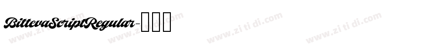 BittevaScriptRegular字体转换