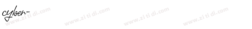 cyber字体转换