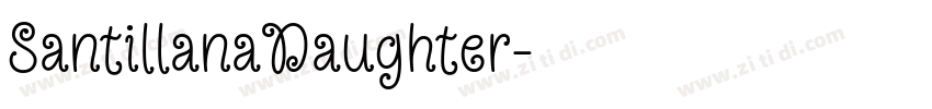 SantillanaDaughter字体转换 SantillanaDaughter字体转换