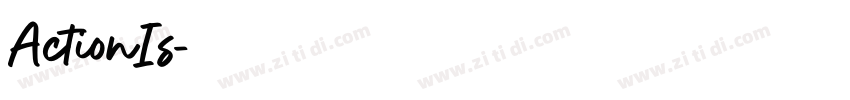 ActionIs字体转换