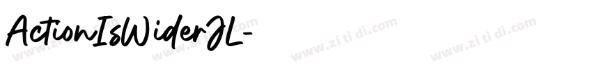 ActionIsWiderJL字体转换
