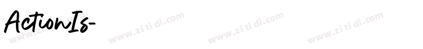ActionIs字体转换