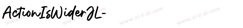 ActionIsWiderJL字体转换