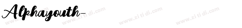 Alphayouth字体转换