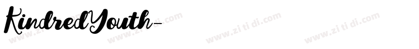KindredYouth字体转换