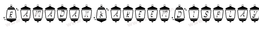 RamadanKareemDisplay字体转换