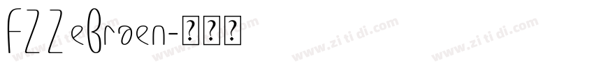 FZZeBraen字体转换
