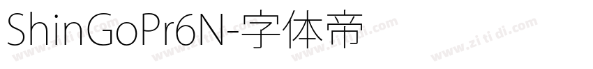ShinGoPr6N字体转换