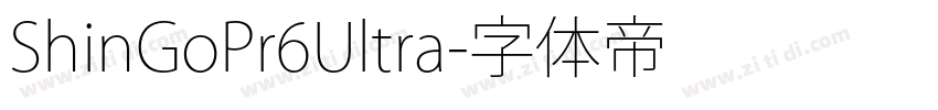 ShinGoPr6Ultra字体转换