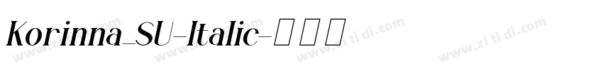 Korinna_SU-Italic字体转换