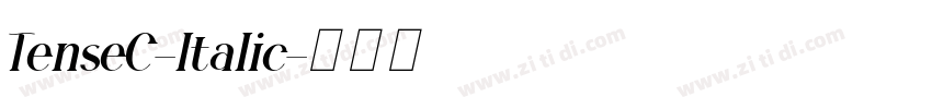 TenseC-Italic字体转换