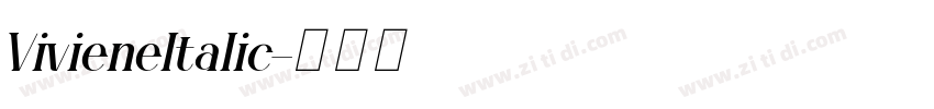 VivieneItalic字体转换