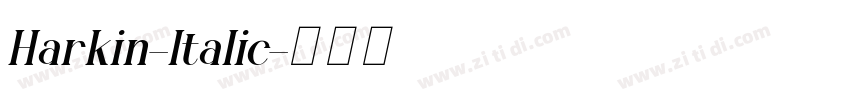 Harkin-Italic字体转换