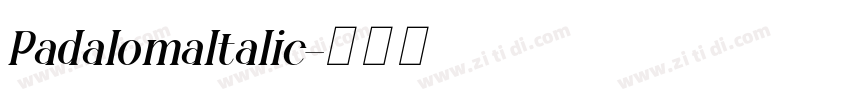 PadalomaItalic字体转换