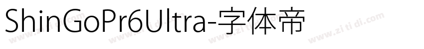 ShinGoPr6Ultra字体转换