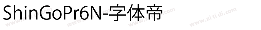 ShinGoPr6N字体转换