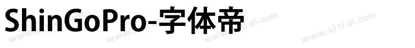 ShinGoPro字体转换