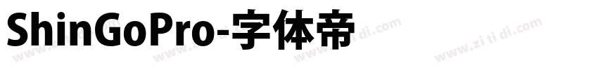 ShinGoPro字体转换