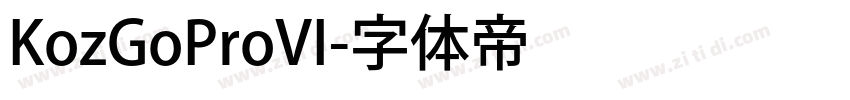 KozGoProVI字体转换