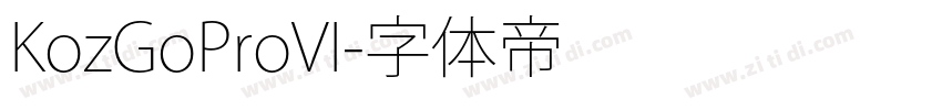 KozGoProVI字体转换