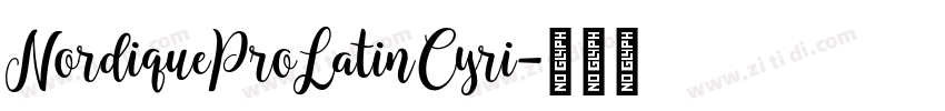 NordiqueProLatinCyri字体转换