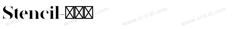 Stencil字体转换