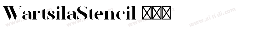 WartsilaStencil字体转换