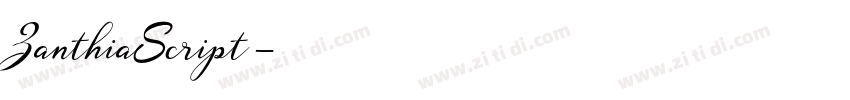 ZanthiaScript字体转换