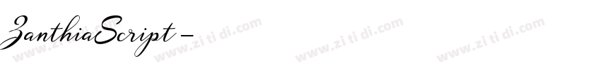 ZanthiaScript字体转换