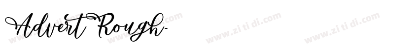 AdvertRough字体转换