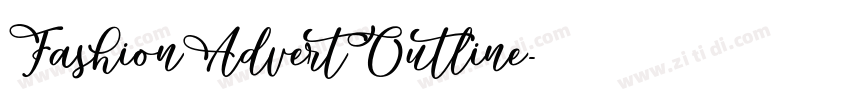 FashionAdvertOutline字体转换
