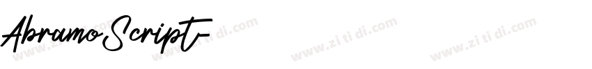AbramoScript字体转换