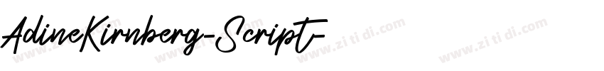 AdineKirnberg-Script字体转换 AdineKirnberg-Script字体转换