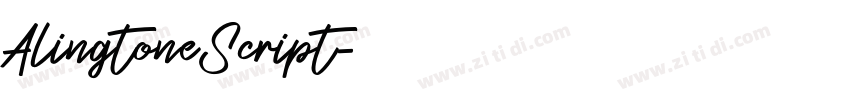 AlingtoneScript字体转换