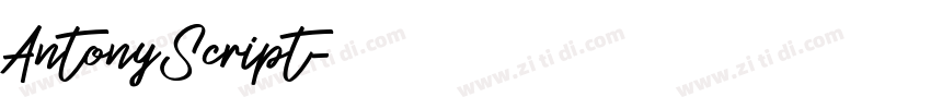 AntonyScript字体转换
