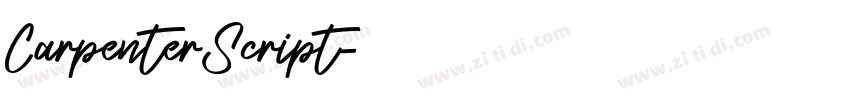 CarpenterScript字体转换 CarpenterScript字体转换