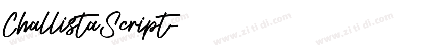 ChallistaScript字体转换