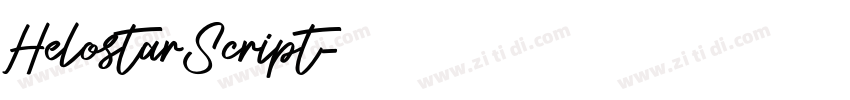 HelostarScript字体转换
