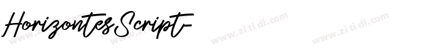 HorizontesScript字体转换