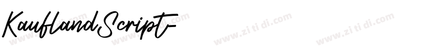 KauflandScript字体转换