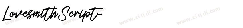 LovesmithScript字体转换