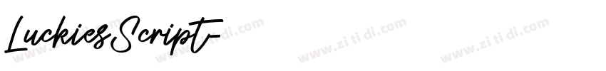 LuckiesScript字体转换 LuckiesScript字体转换