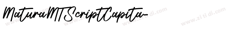 MaturaMTScriptCapita字体转换 MaturaMTScriptCapita字体转换
